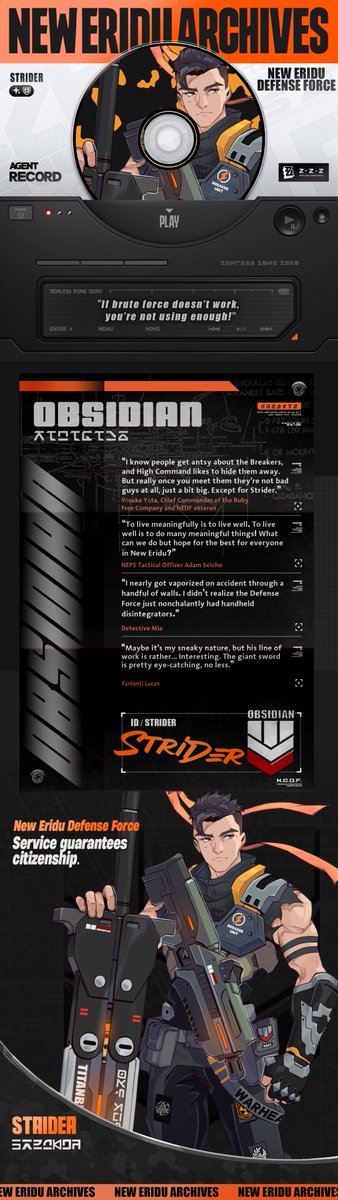 infiniteM0tion's tweet image. Sona/OC Appreciation Time!

QRT with your Sona/OC!

Strider, a ZZZ Fan Agent-- with a special sneak preview!