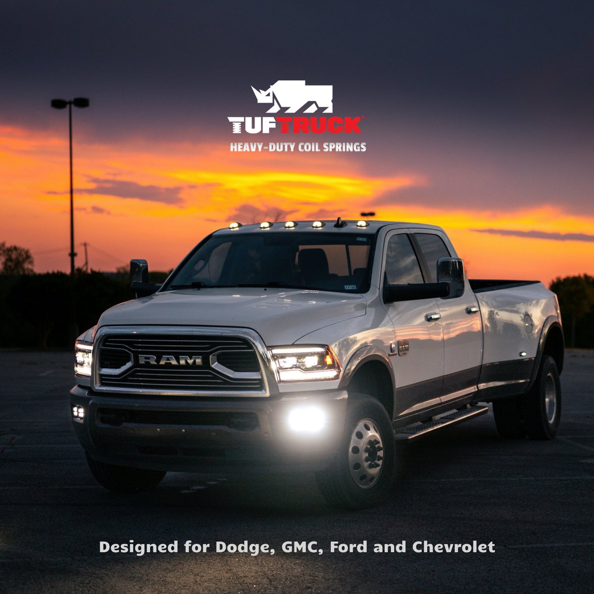 Tuftruck coils are built for the toughest jobs and engineered for the smoothest rides. #TufTruck #pickups #snowtruck
