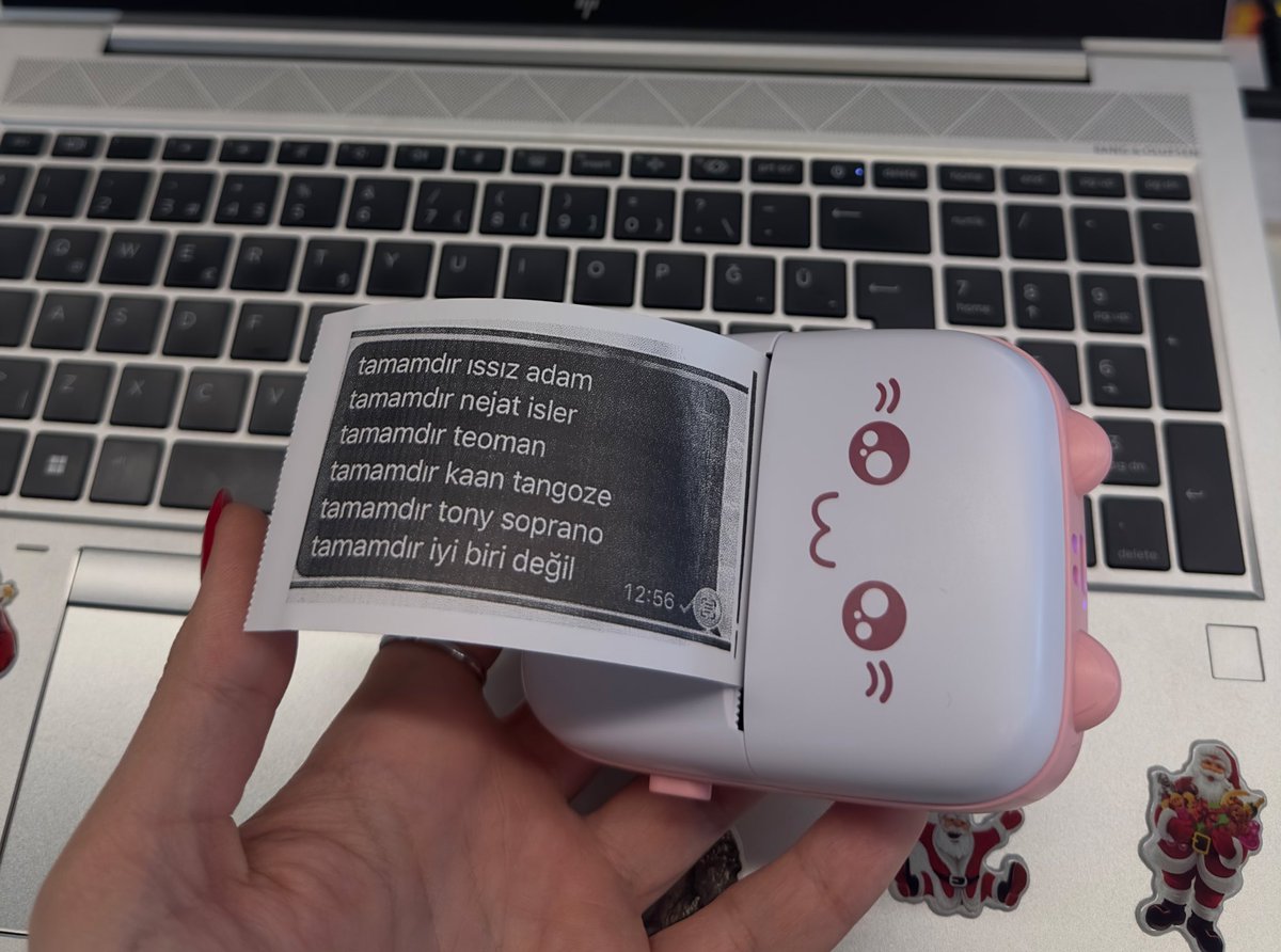 bluetooth yazıcı aldımmm