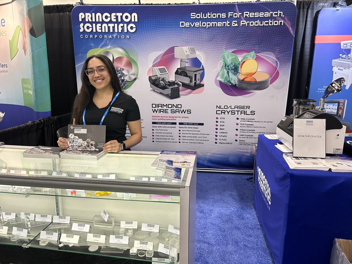Today’s the last day at SPIE Photonics West! Check out our amazing product line at Booth 266! #UHVTech #opticalcomponents #lasercrystals #nlocrystals <a href="/PhotonicsWest/">SPIE Photonics West</a> <a href="/VACGENLtd/">VACGEN Ltd</a>