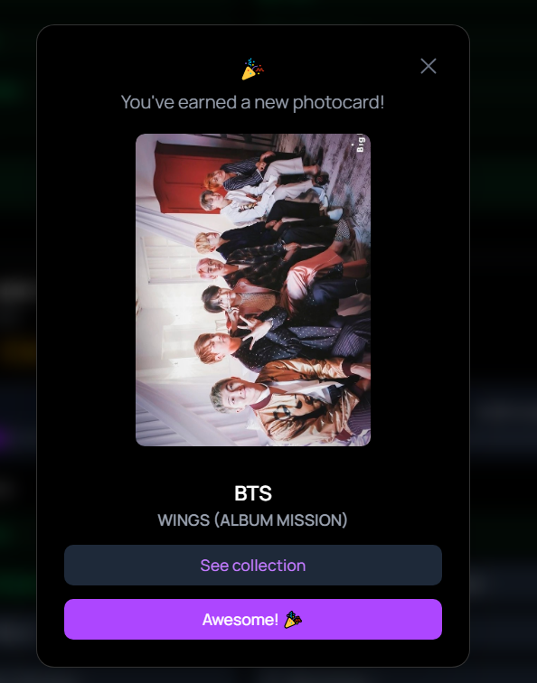 greywinterbear's tweet photo. Finally got WINGS 7%. Now I just need to manifest con tickets 😭😭😭

#bcdapp https://t.co/J4zaMaGb4Q