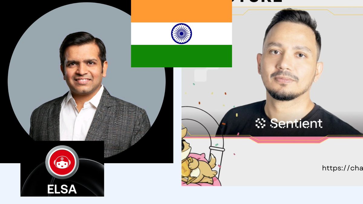 RollupGuy26's tweet photo. These are two Indian founders:

1) The founder of @HeyElsaAI, who scammed community.

After that, everyone started abusing India.

2) @sandeepnailwal, founder of @SentientAGI,
delivered a great airdrop, changed many lives, and made the community happy.

So why not say :  Thank you, India.
