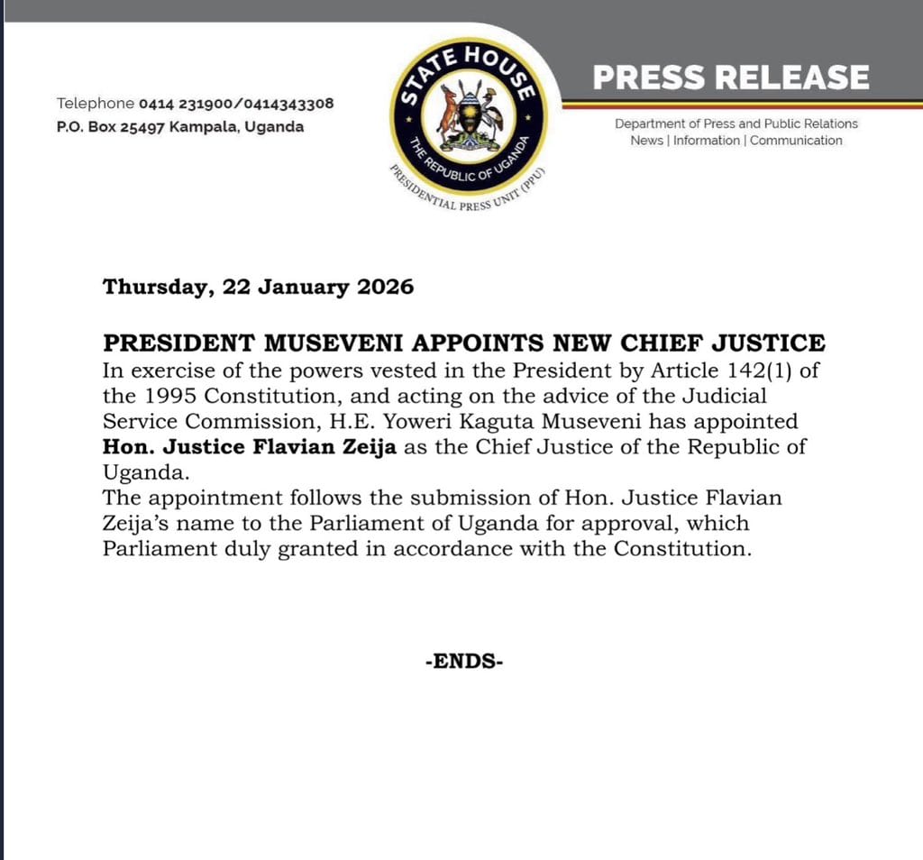 Huge congrats to our amazing OB from St Mary's Rushoroza, Hon Justice Flavia Zeija on this phenomenal achievement! 
Being appointed as Chief Justice is a testament to your hard work, dedication, and expertise.
This is a win for the mighty Holy Rushoroza🙏!