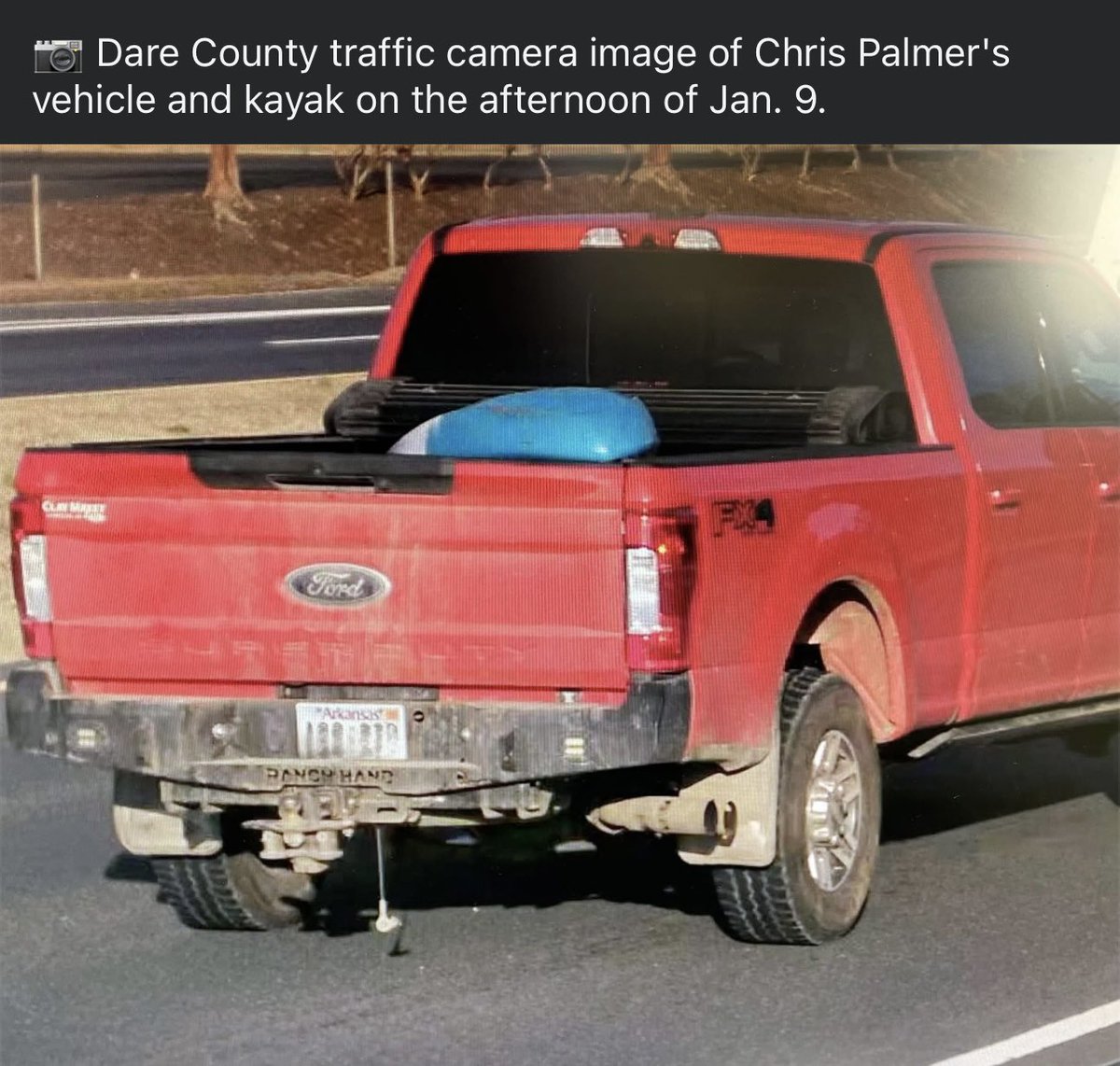 901Lulu's tweet image. Update on the disappearance of Christopher Palmer (39) from Arkansas. 

The National Park Service continues to seek information from the public to assist in locating him. 

Investigators have determined that Palmer’s red 2017 Ford F-250 was in Dare County, North Carolina, as…