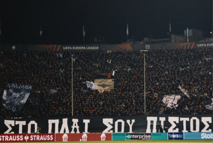 PAOK_FC's tweet photo. Καλύτερα μαζί σου και τρελός, έναν αιώνα στο πλάι σου πιστός! 

#PAOK #OurWay https://t.co/NaIAK7EPQX