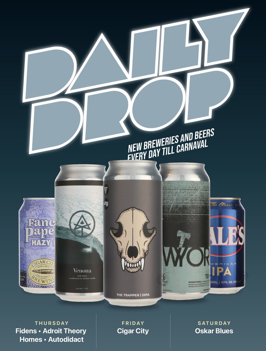 beerrpblc's tweet image. ↘️ The Daily Drop is here! FIDENS • ADROIT • HOMES • WILLIBALD - mailchi.mp/brouwunie/dail…