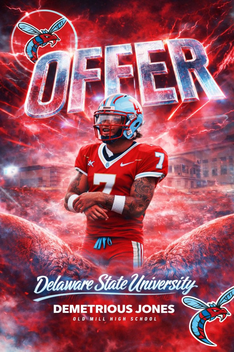 Blessed to receive an offer from <a href="/DelawareStateFB/">Delaware State Football</a> <a href="/DeSeanJackson10/">Desean Jackson</a>