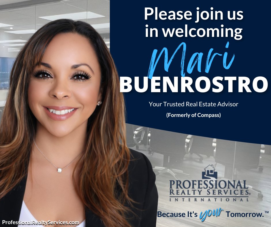 Welcome to PRS, Mari Buenrostro (CA DRE #01341867)! 🎉
Proudly serving Carlsbad, Santa Maria, and surrounding CA communities. We’re excited to have you with us! 💙
📞 (805) 346-6003

#WelcomeToPRS #CaliforniaRealtor #CarlsbadRealEstate #SantaMariaHomes #PRSRealty