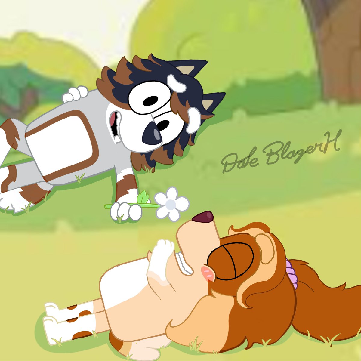 DaleHeeler's tweet photo. Elohay! How’s going?
I’m doing great cuz Im dating a special person for me :Soph the Cocker!🐾

We’re just amazing friends , but who knows? Maybe in the future we can be something else!🐾

First original drawing of the year!

Soph belongs to AstronomyReis

#blueyfandom #blueyedit https://t.co/SIWWbwfPUR