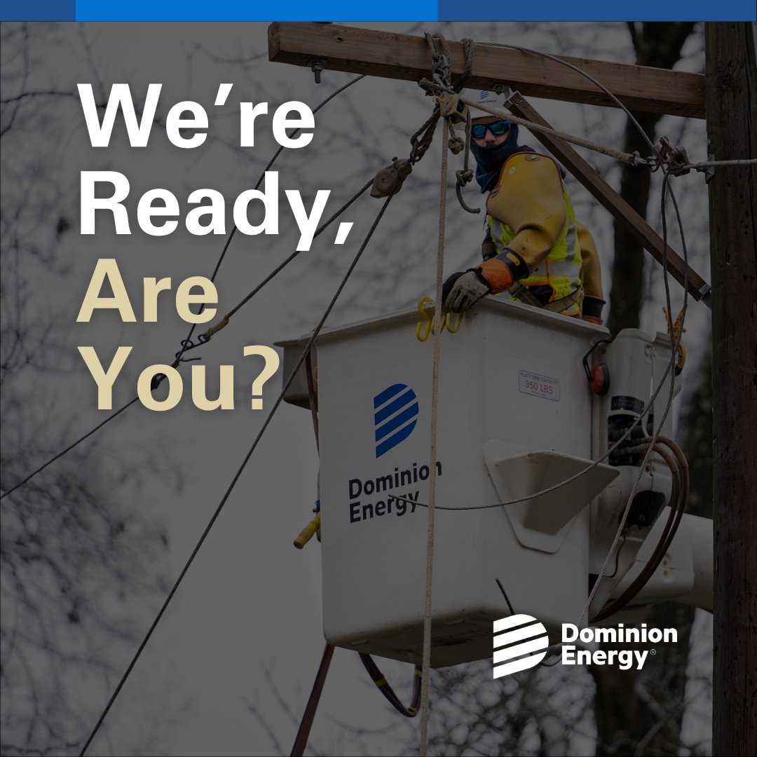 TimDomEnergy's tweet photo. As the forecast for this winter storm shifts more to ice than snow, the likelihood of widespread outages increases. @DominionEnergy prepares for storms like this year-round. And we'll have hundreds of crews ready to respond to outages. If your power goes out, call 866-DOM-HELP. https://t.co/4AKh2jWAOY