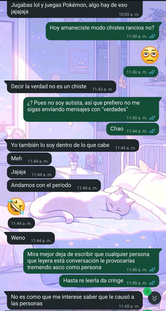 Solitos se descartan. Nada más subí un estado de una chica dando su opinión de la Barbie autista 😐