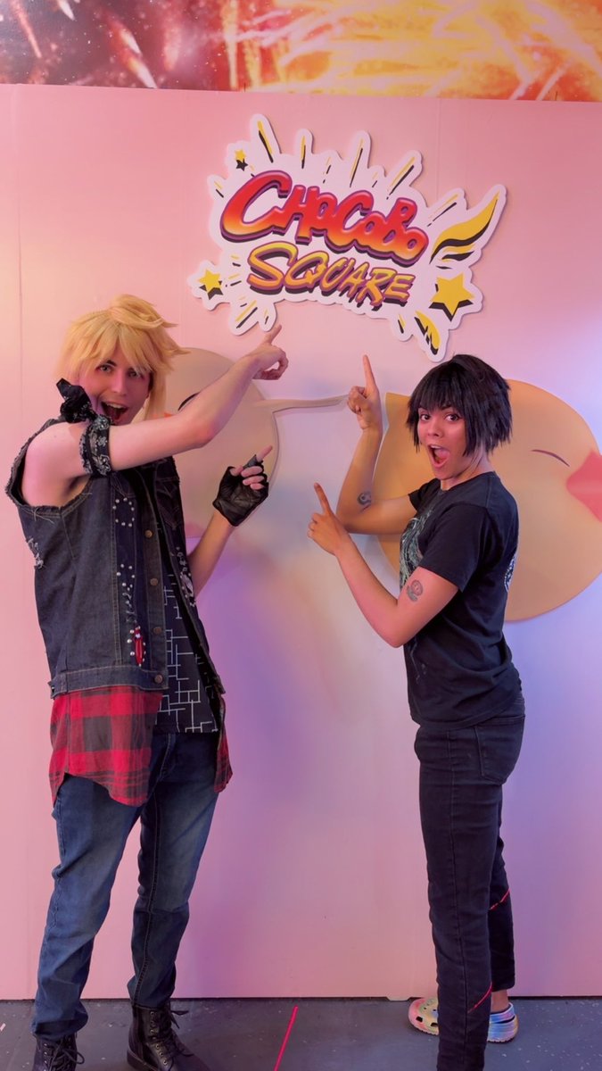 tsubasasleftnut's tweet photo. Although it isn’t Final Fantasy VII, Prompto and Noctis were the easiest to whip up. My bf already had the cosplay and Noctis was just easy. 

Went to Bobabear’s event before they closed. Love our random adventures together. Always nice to be silly characters with the goober💕 https://t.co/GPzjRZ6DeA