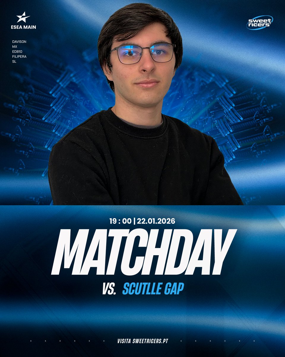 Limpámos o fogão e a panela já está ao lume! 🍚

🕖 19H00
🆚 #SCUTTLEGAP
📺 twitch.tv/sinon__cs