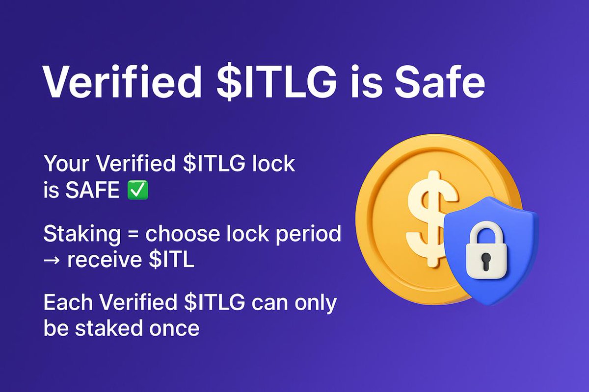 Kandiboyin70876's tweet photo. Verification: “Verified ITLG” unlocks full utility — combats bots and fake accounts via biometric + liveness checks. Goal: Build a human-only economy rather than machine/security power driving chain.
#interlinknetworklabs
#verifiedITLG #ITL https://t.co/mE026m7QeH