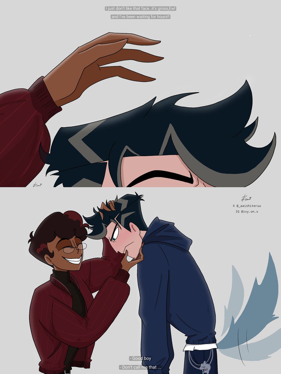 Good boy

#HazbinHotel #RadioStatic 
#HazbinHotelFanart #voxal 
#HazbinHotelAlastor #HazbinHotelVox