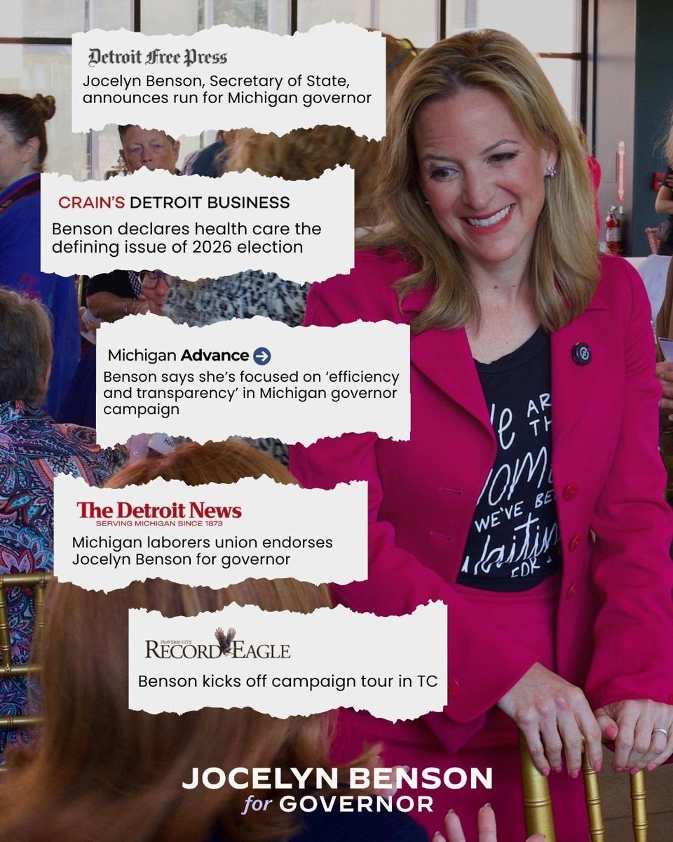 Jocelyn Benson tweet media