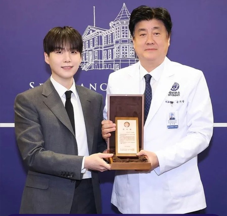 WORLDMUSICAWARD's tweet image. Severance Hospital has won the general hospital category at the 2026 Korea Brand Hall of Fame, following  the opening of 'The Min Yoongi Treatment Center' last year, made possible thanks to a 5 billion won (US$3.6M) donation from #BTS' #Suga! Yoongi made history as the Idol with…