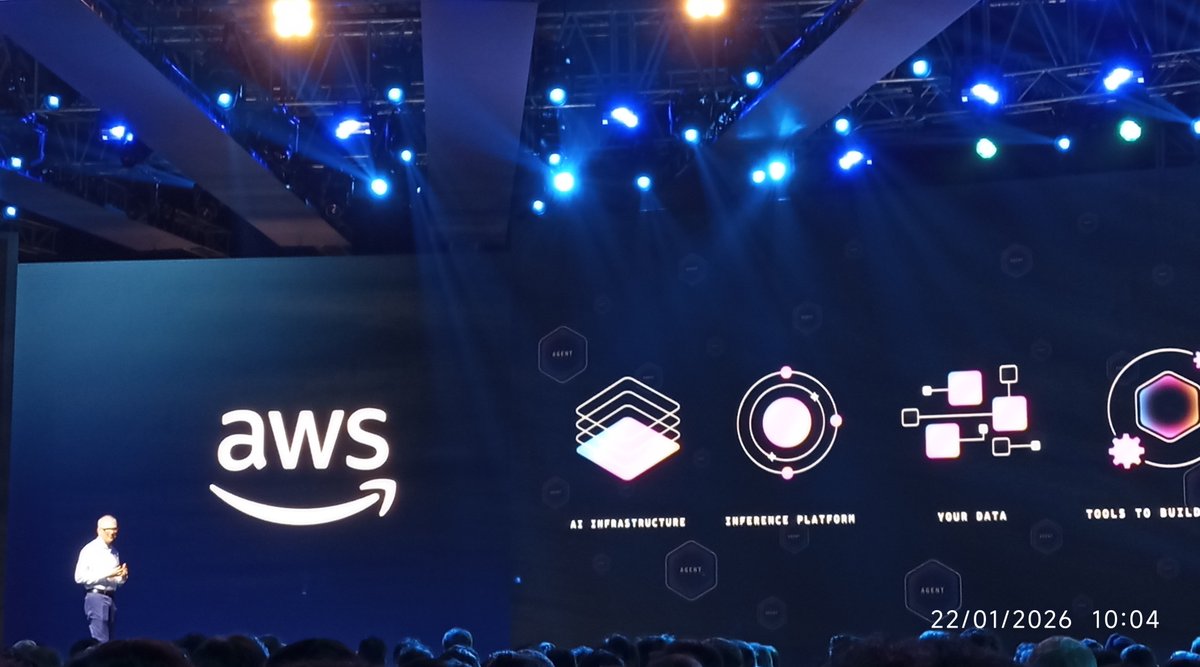 hamsadhwaj's tweet photo. Attended the #AWSAIConclaveBengaluru today, packed with insights on #GenAI, cloud, and realworld use cases

Sandeep Dutta on how @awscloud powers daily life &amp; #govt systems
G2 on #Trainium &amp; #Nova2, #Bedrock &amp; #SageMaker

Solid ecosystem showcase at the #booths https://t.co/3OwJqhhDEB