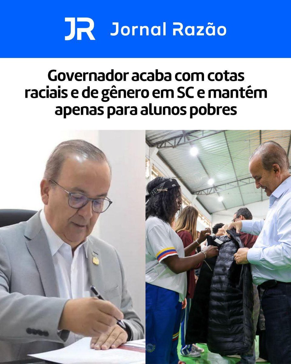 Não importa a tua cor, nem como você se identifica, tampouco o que você faz entre quatro paredes.

Se você comprovar que é pobre em Santa Catarina terá cotas, caso contrário, pegue a mesma fila que os demais.