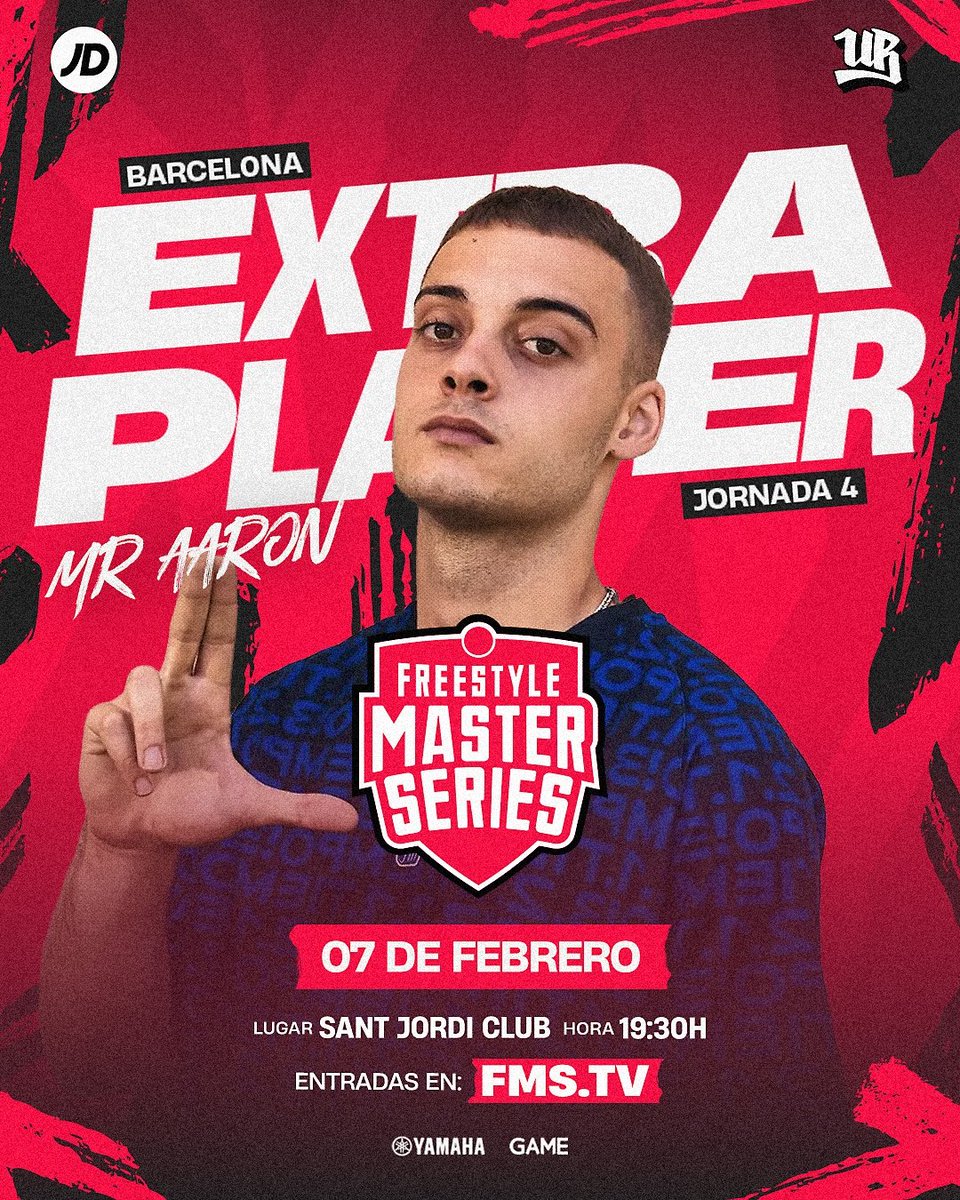 👆🏻👆🏻 𝗦𝗨𝗥𝗣𝗥𝗜𝗦𝗘 𝗠𝗙𝗞𝗔‼️
𝙈𝙧 𝘼𝙖𝙧𝙤𝙣 𝙚𝙨 𝙚𝙡 𝙚𝙡𝙚𝙜𝙞𝙙𝙤 𝙥𝙖𝙧𝙖 𝙨𝙚𝙧 𝙚𝙭𝙩𝙧𝙖𝙥𝙡𝙖𝙮𝙚𝙧 𝙚𝙣 𝙁𝙈𝙎 𝘽𝙖𝙧𝙘𝙚𝙡𝙤𝙣𝙖
🎟️ Llobrerap estará presente con Mr Aaron representando el under, ve a apoyarle con tu entrada en FMS.TV en este