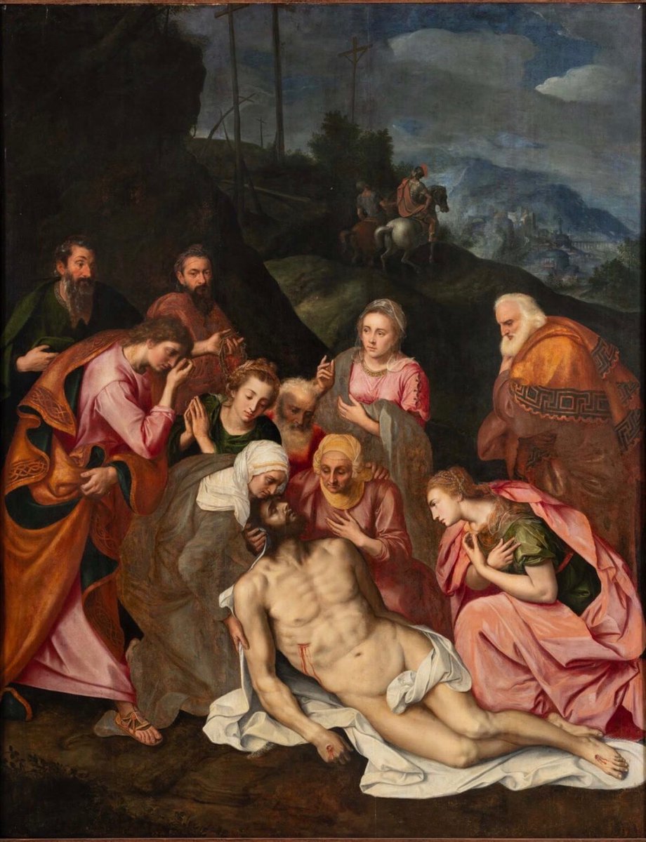 Good morning! Exciting Acquisition News! 

‘Lamentation of Christ with Donors’ (1553) by Willem Key (1516-68) was acquired by by the Charles Vreeken Fund, managed by the King Baudouin Foundation, which will go on display at the <a href="/M_useumLeuven/">M Leuven</a>  - remaining in Belgium.
