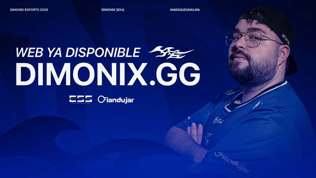 PRESENTAMOS la 𝗪𝗘𝗕 oficial de 𝗗𝗜𝗠𝗢𝗡𝗜𝗫 📢

📌 ¡YA DISPONIBLE! 👉🏻 dimonix.gg

¡El principio de algo muy bonito, esperamos que os guste! 👋🏻

#MásQueUnAlma 💙