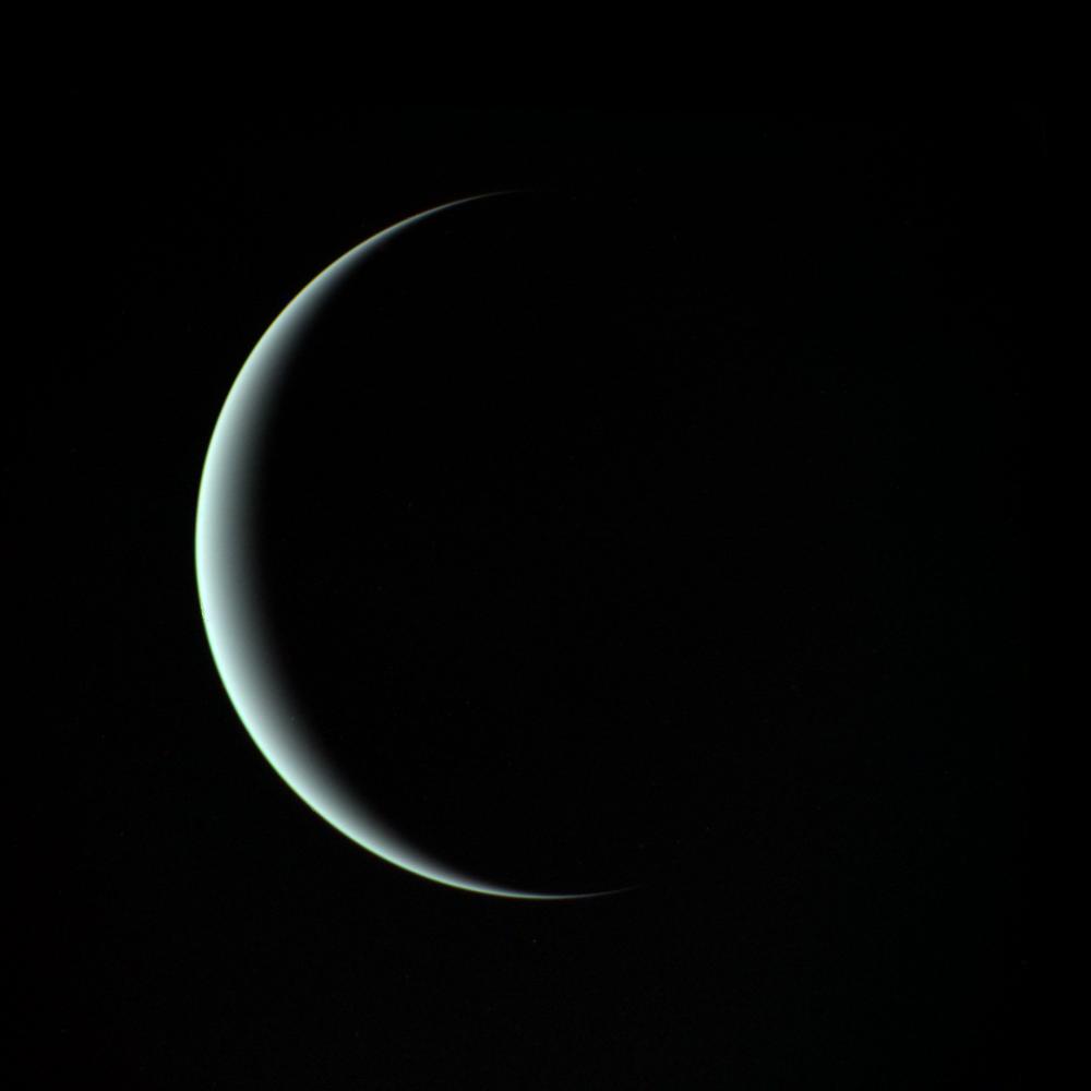 Tomorrow marks 40 years since Voyager 2 made its closest approach to Uranus. It remains humanity's first and only spacecraft to have flown by the 7th planet from our Sun. 

Voyager 2 discovered 10 moons, and examined Uranus's ring system, discovering two new rings.