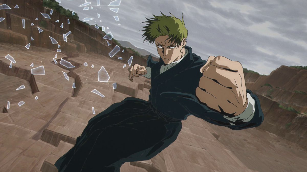 LeviMustang310's tweet photo. Completa locura de acción y destrucción fue este ep de Jujutsu Kaisen, fácilmente de los mejores de la serie y será muy top en este año.

Maki los destrozó! Que bien se veía la técnica de Naoya y que satisfacción ese golpe final ehhh, adiós a los Zenin jajaja - JJK S3 Ep 4 - https://t.co/QRdi0k7tmM