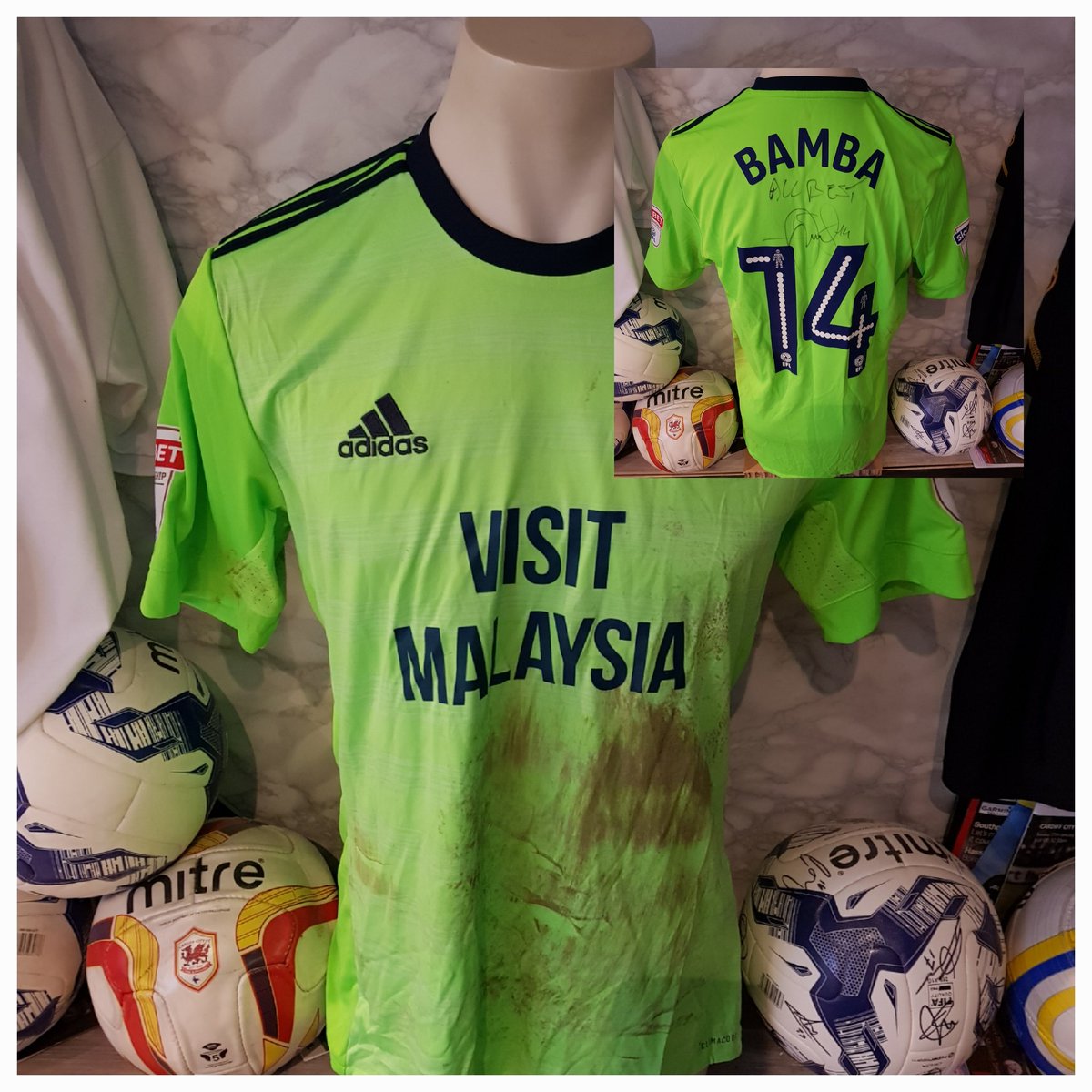 Cardiff City Match Worn Shirts tweet media