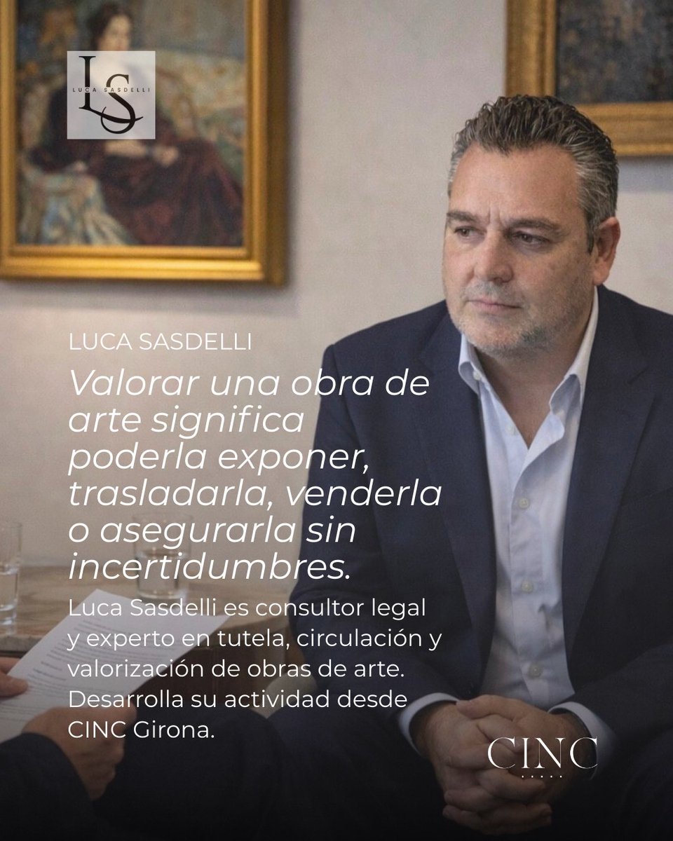 ⚖️ Hablamos con Luca Sasdelli, consultor legal especializado en derecho del arte, tutela, circulación y valorización de obras, que opera desde CINC Girona.
📎 Lee la entrevista en: cinc.com/es/entrevista-…
#Lucasasdelli #CINC #CINCGirona