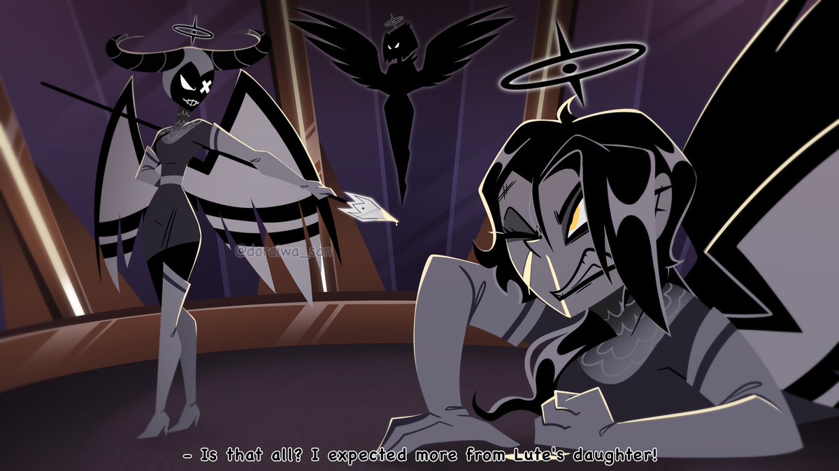 doraiwa_san's tweet image. [ Next Generation AU] 

"Scar" 

Alecto's first victory

#HazbinHotelFanart #HazbinHotel #HazbinHotelLute