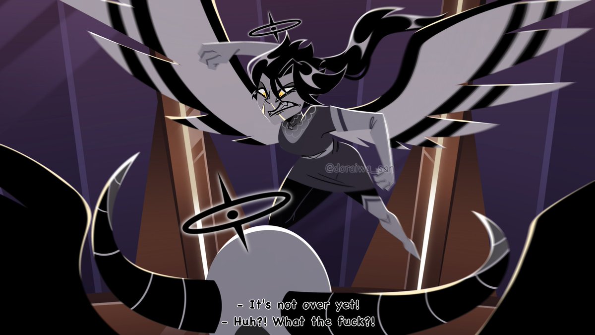 doraiwa_san's tweet image. [ Next Generation AU] 

"Scar" 

Alecto's first victory

#HazbinHotelFanart #HazbinHotel #HazbinHotelLute