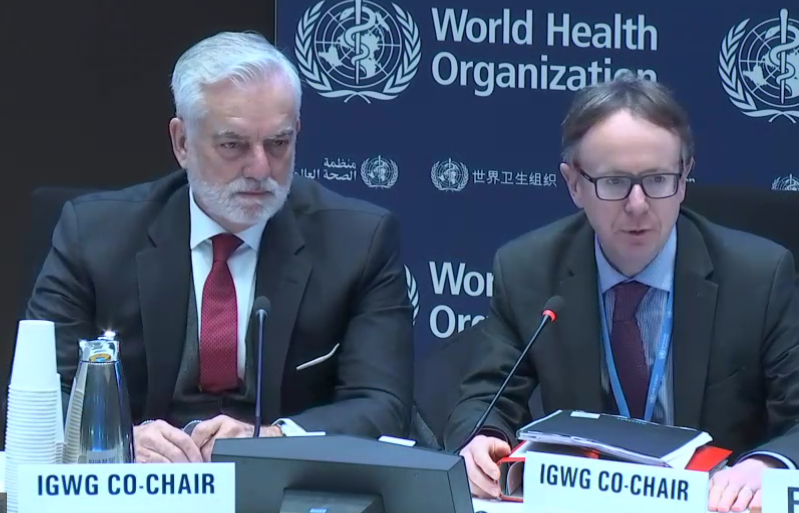 Sulehti's tweet photo. 📢The resumed fourth meeting of Intergovernmental Working Group (IGWG4) to develop Pathogen Access and Benefits Sharing (PABS) Annex for #pandemictreaty ended today.

Co-chairs gave progress overview through 2 open sessions:
🔺Stakeholder briefing
🔺Meeting report &amp; Closing

🧵 https://t.co/dHC1DgjABU