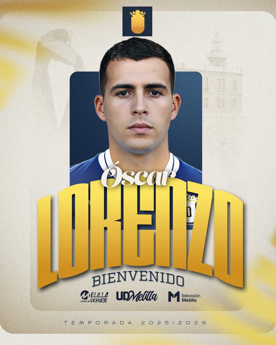 UDMelilla's tweet image. 💣 𝐅𝐈𝐂𝐇𝐀𝐉𝐄

Óscar Lorenzo nuevo jugador para la banda azulina.

🙌🏻 ¡Bienvenido Óscar a Melilla!

ℹ️ udmelilla.es/oscar-lorenzo-…

#BienvenidoLorenzo