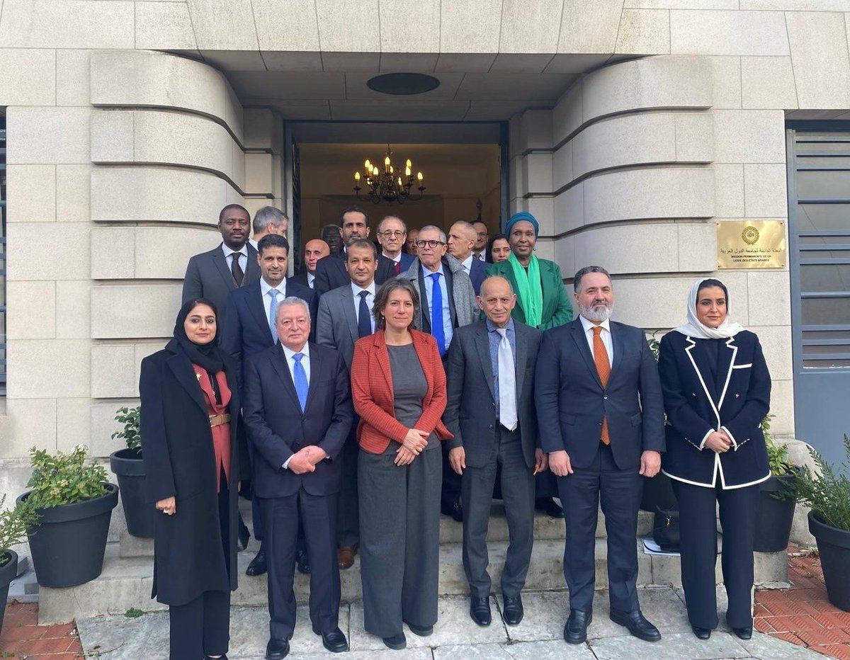 BelgiumMFA's tweet photo. BelgiumMFA’s SecGen, Theodora Gentzis, met with the ambassadors of the Arab countries in Brussels for open discussions rooted in trust, mutual respect and partnership, essential for moving forward together amid regional and global challenges. https://t.co/GormeeSN9M