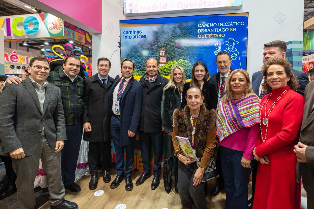 JosueGro's tweet photo. Fue un honor acompañar este momento tan importante para Querétaro en la internacionalización del Camino Iniciático de Santiago, un proyecto que conecta nuestra historia, nuestras comunidades y nuestra identidad con el mundo. Este camino representa una forma distinta de hacer turismo, más consciente, cercana a la gente y respetuosa de nuestras raíces.

Me da mucho gusto ver cómo Querétaro sigue abriendo caminos desde lo que somos, generando oportunidades para nuestras comunidades y compartiendo con otros una experiencia que nace del territorio y de su gente.