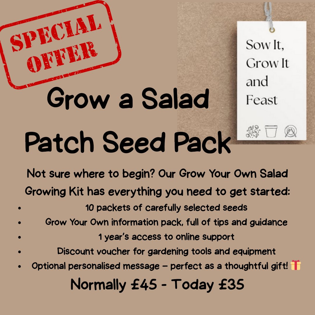 SowGrowFeast's tweet photo. Discover the simple pleasure of growing your own food. A thoughtful gift or a gentle step into homegrown living — now with a saving.
https://t.co/vCCit4ZhqZ
#GrowYourOwn #GrowTea #SeedPack #GardeningUK #HomeGrownLiving #SustainableLiving #GardenGifts https://t.co/i4C24XGHND