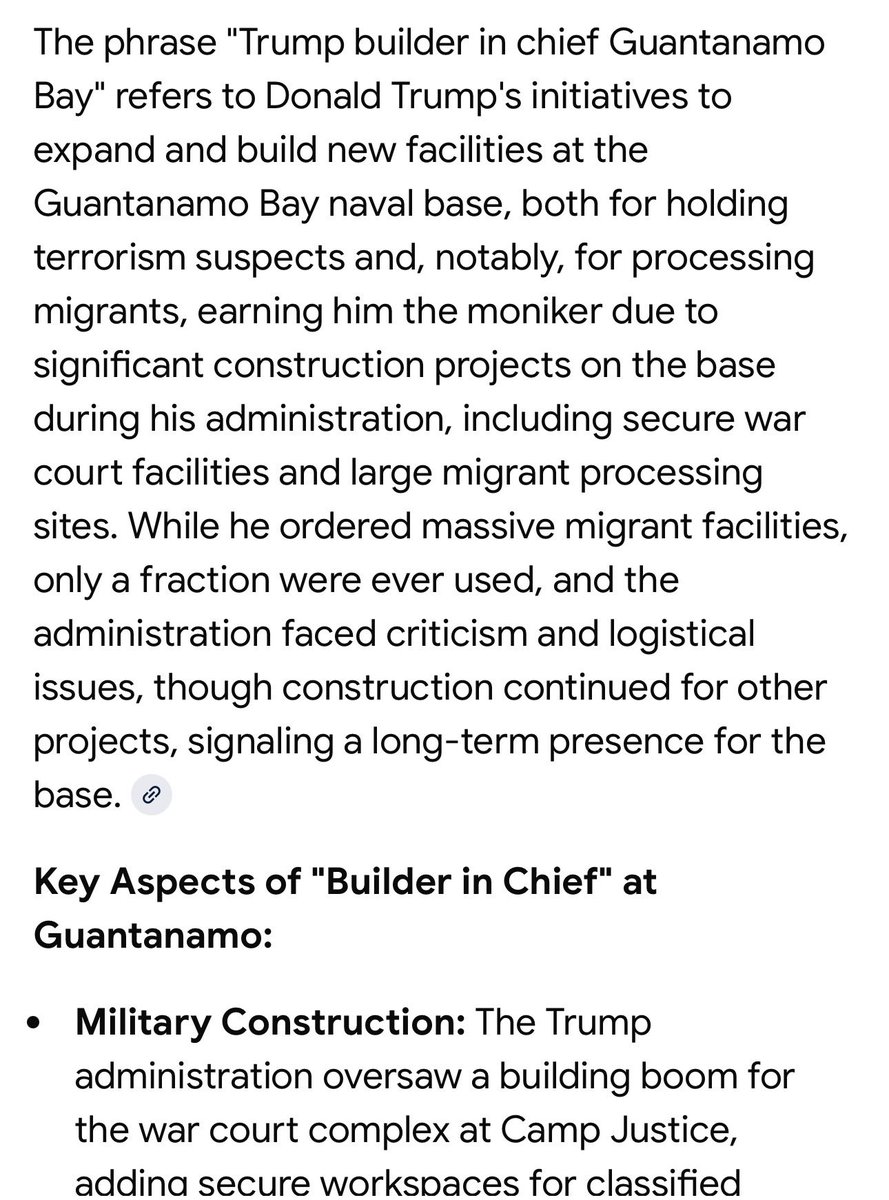 TRUMPARMYISBACK's tweet photo. @Timcast Trump & #USMIL recently-built a brand new massive courthouse (for Military Tribunals) & added 30,000 bed detention center at #CampDelta - Guantanamo Bay, Cuba. 

There probably won’t be many democRATS left to run for House & Senate Seats [in the mid-terms] b/c they’re ALL going to be in jail following a 10-year R.I.C.O. Sting Operation on the ENTIRE democratic party for ongoing “organized crime”. 

Go read John Solomon’s twitter/X timeline (@jsolomonReports) to see/read the receipts. 

#trumparmy