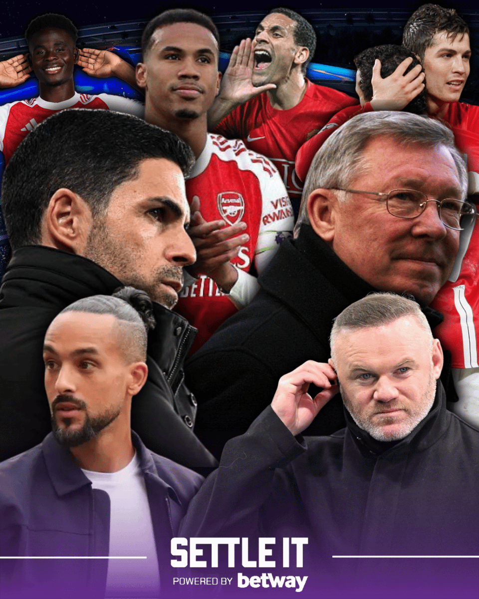 settleitshow's tweet image. Would that '08 United team really 'batter' this current Arsenal team!? 😱

@WayneRooney  thinks so 🤔

Let us know what you think 👇

#settleit #rooney #walcott #ucl #manunitedvsarsenal