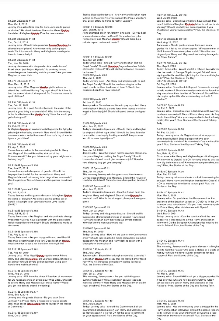 ArchewellBaby's tweet photo. This obsession that the UK media has on Meghan isn't limited to print media.

Here's a look at how the morning talk shows fixate on Meghan.  Jeremy Vine being the #1 culprit.

Meghan lived in the UK for 18 months btw. https://t.co/FkmMwglj9D
