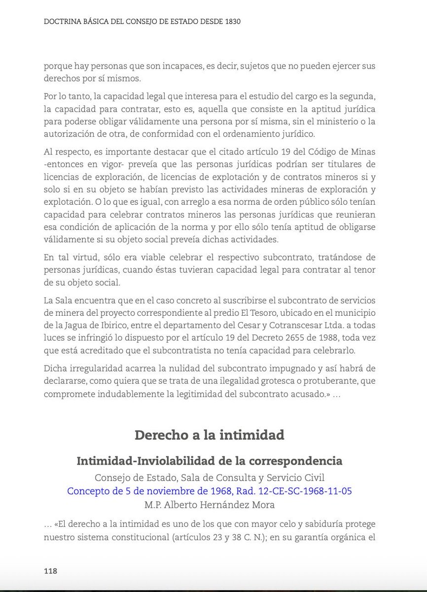 cabogadosa1's tweet photo. #TbtAdministrativo 🔙

Consejo de Estado Sala de Consulta y Servicio Civil Concepto de 5 de noviembre de 1968 M.P. Alberto Hernández Mora

«la libertad individual corre menos riesgo cuando su guarda se confía a jueces ‘profesionalmente calificados y moralmente independientes’» pp. 118-119

https://t.co/H3eaYXEZZH