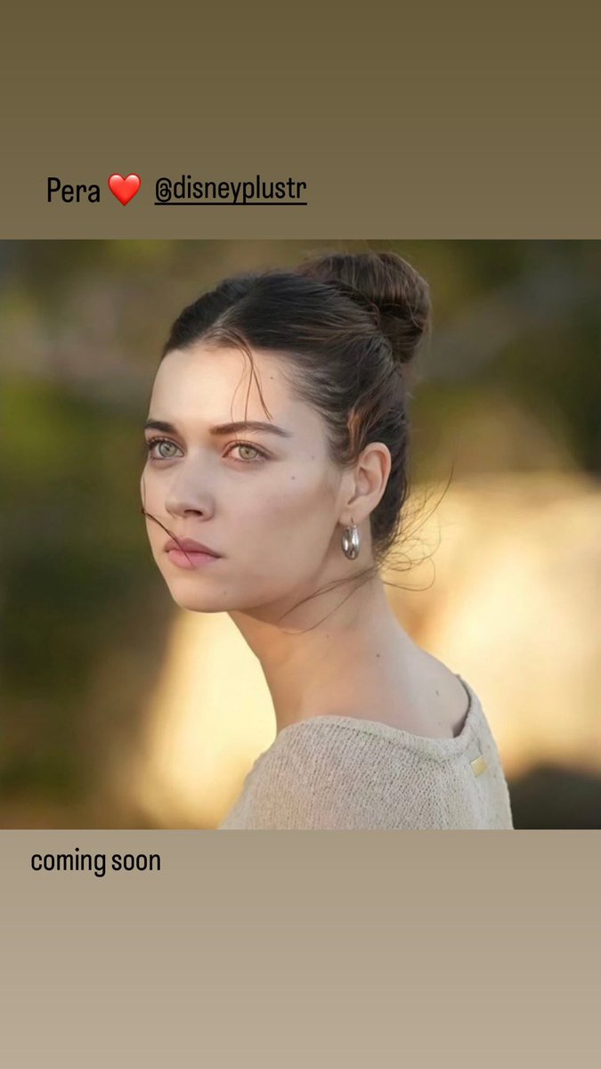 afrasource's tweet image. 260122 | #AfraSaraçoğlu via Instagram story.

“Pera ❤️ @disneyplustr
coming soon”