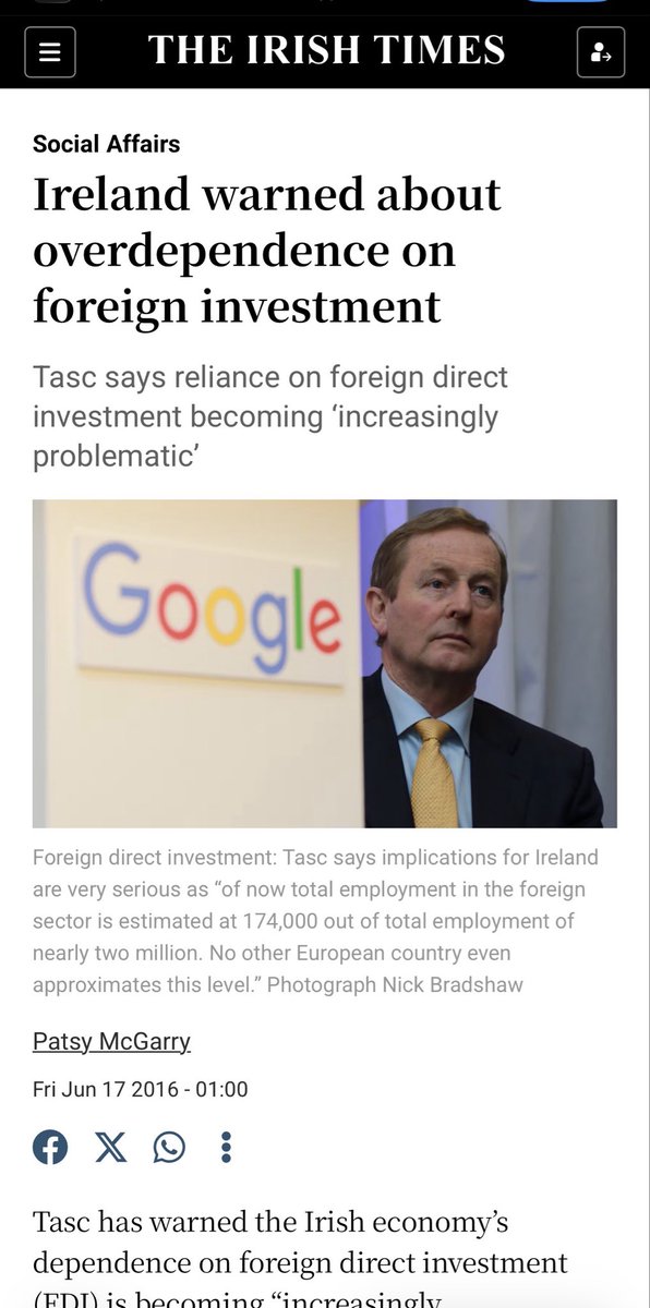 DrDaveCampbell's tweet image. Challenging for you, because you thought the game was up. You must be relieved, for now, until the next time Trump threatens to pull down the entire economic edifice of this country on a whim because successive Fianna Fáil governments have vassalised us.