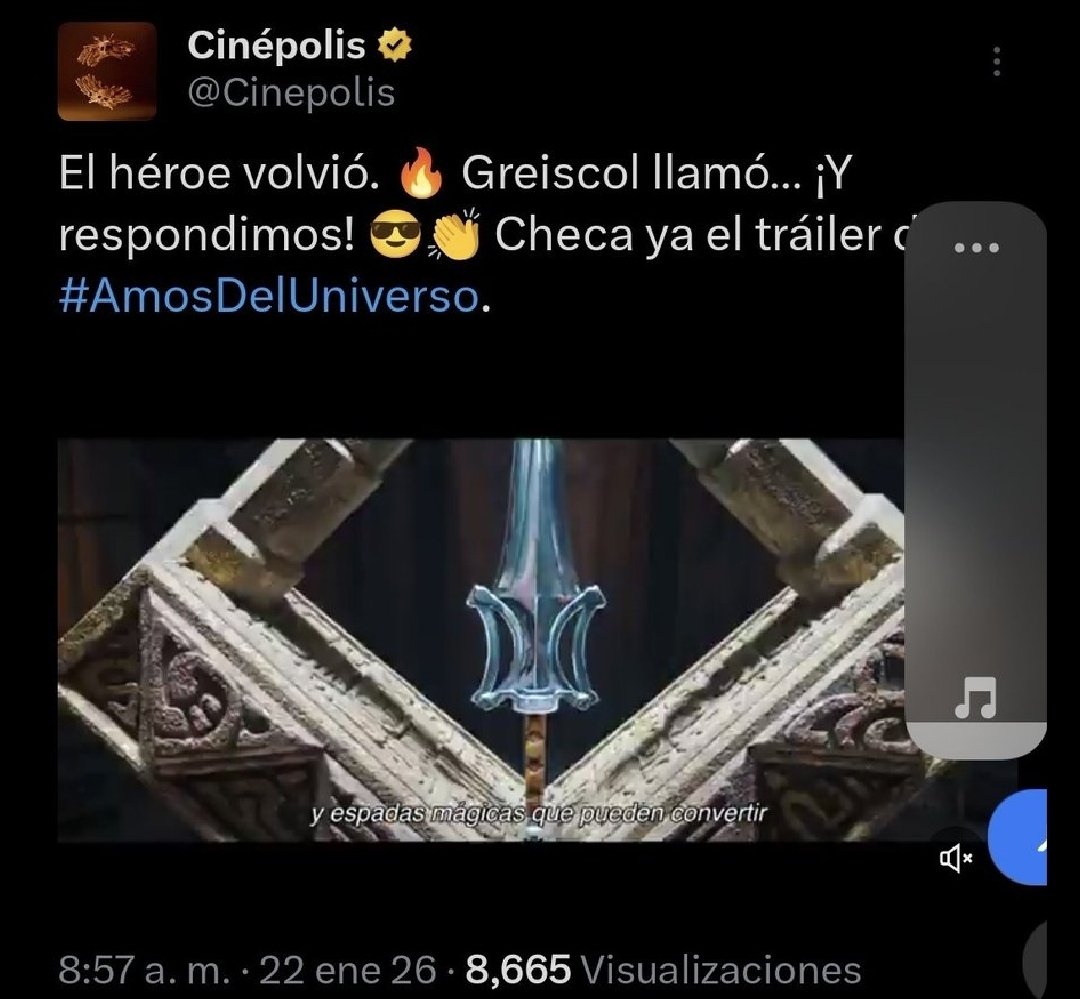 toymx's tweet photo. @Cinepolis Minimo que el CM tenga el valor de agradecer la corrección del nombre que le hice y no borre el post. https://t.co/WToYkkY6Y2