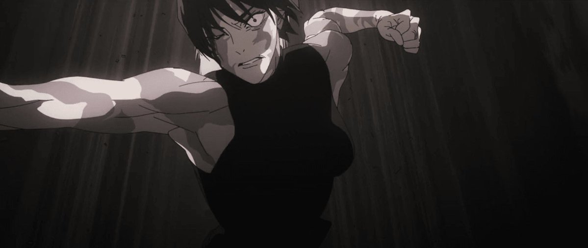 animeposts's tweet image. Maki's build is insane