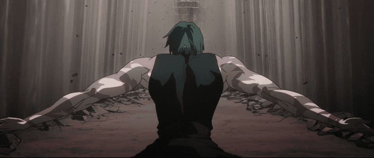 animeposts's tweet image. Maki's build is insane