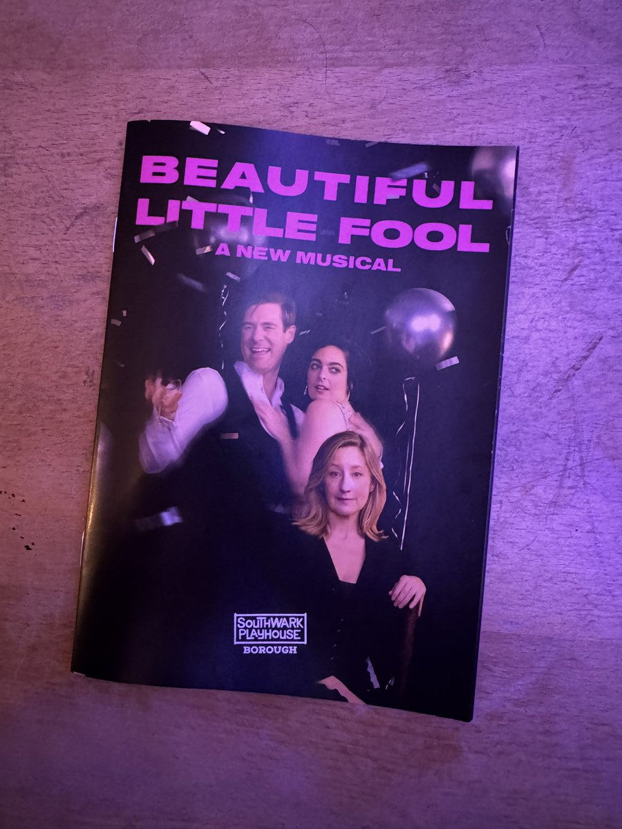 DanEnglishWrite's tweet image. I’m at @swkplay tonight for BEAUTIFUL LITTLE FOOL, a new musical about the turbulent lives of F. Scott and Zelda Fitzgerald. Review to come @TheReviewsHub #LondonTheatre #Musical