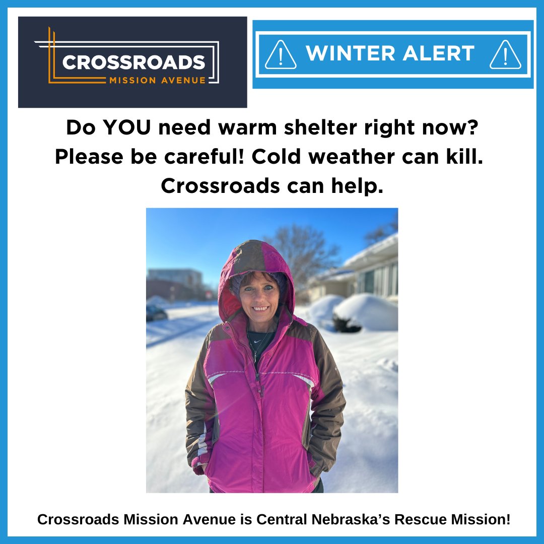 Xroadsshelter's tweet image. Help save lives TODAY - Give now at secure.qgiv.com/for/gaf2e5/ #CrossroadsMissionAvenue #CrossroadsCanHelp #coldweatheralert❄️🥶 #coldnights❄️ #HelpingtheHomeless #unshelteredneighbors #helpingourneighbors❤️ #GodCares