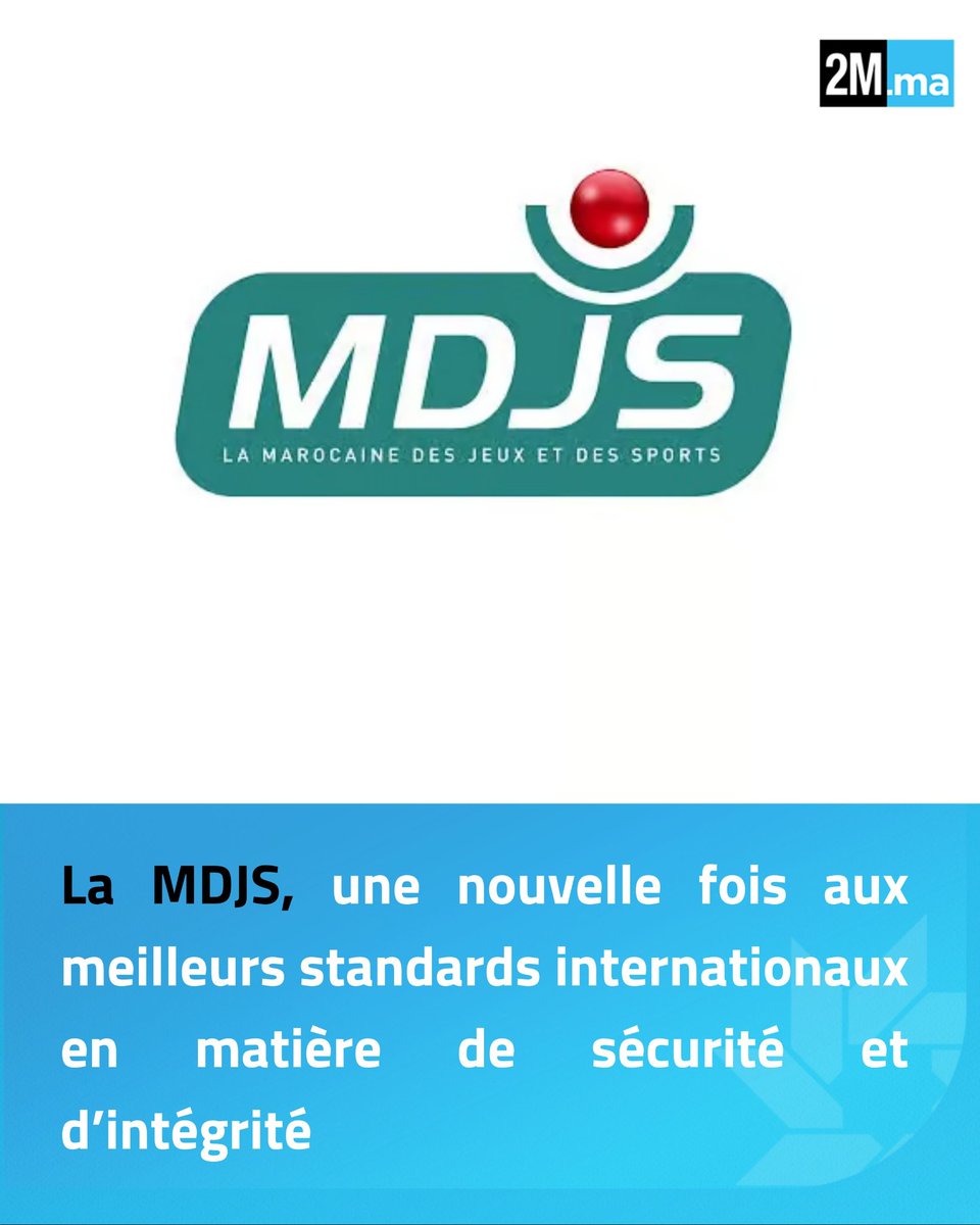 2MInteractive's tweet photo. ➡️La Marocaine des Jeux et des Sports (#MDJS) a vu ses certifications ISO/IEC 27001:2022 et WLA (version 2024) renouvelées, confirmant son alignement continu sur les meilleurs standards internationaux en matière de sécurité de l’information et de gestion des risques.
➡️Ces certifications, valables trois ans avec un audit annuel, consacrent la mise en œuvre durable de bonnes pratiques dans la protection des données et des systèmes.
#Maroc #Sécurité