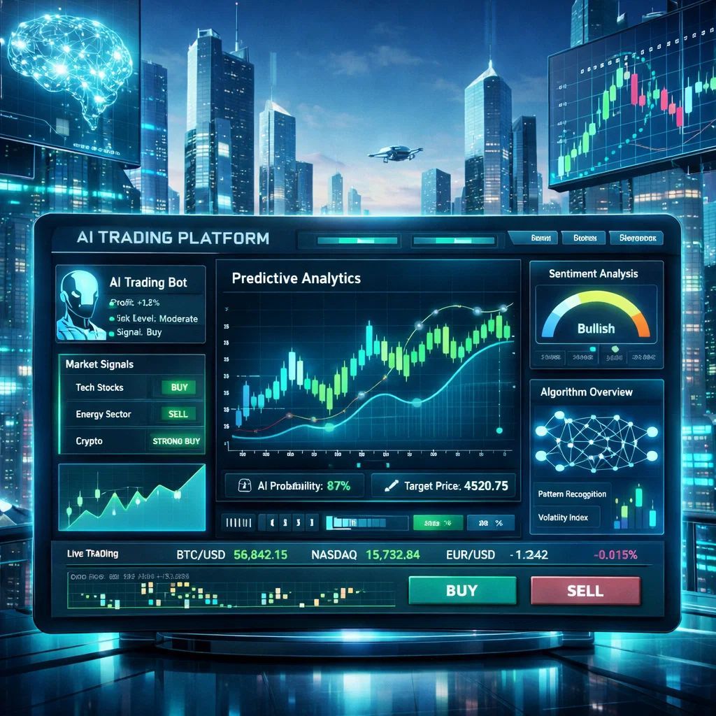 💸🤖 AI in Finance = lightning-fast algorithmic trading + smart market  predictions! Time to make money moves! Follow my #365DaysOfAI journey 👉  https://t.co/jjnvS0OlM8 | https://t.co/3DheYSU0vl #AlgorithmicTrading #AI  #Finance